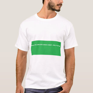 Camiseta Deus, eu sou, senhor CRISTO de DEUS JESUS, Santo F