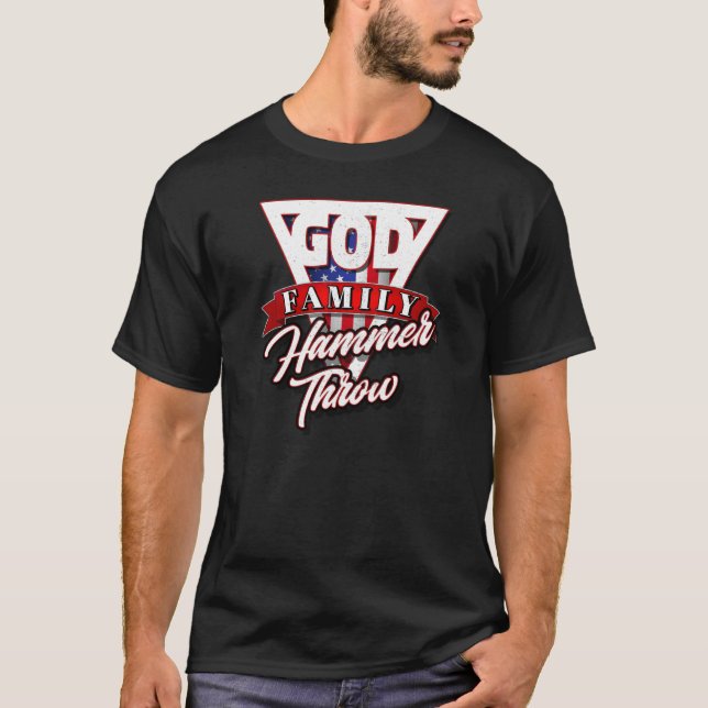 Camiseta Deus Família e Lançamento de Martelo (Frente)
