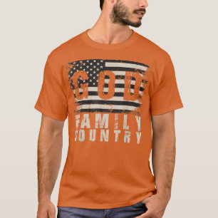 Camiseta Deus Família País Patriótico Soldado Orgulhoso EUA