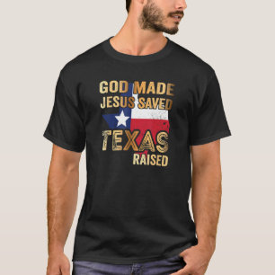 Camiseta Deus fez Jesus salvar o Texas.