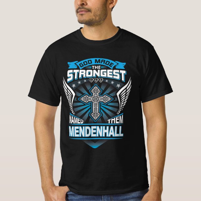 Camiseta Deus Fez O Mais Forte E Os Chamou De Mendenhall (Frente)