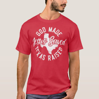 Camiseta Deus fez o Texas criar Jesus salvado