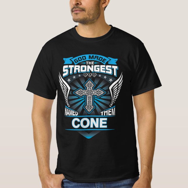 Camiseta Deus Fez Os Mais Fortes E Os Chamou de Cone (Frente)