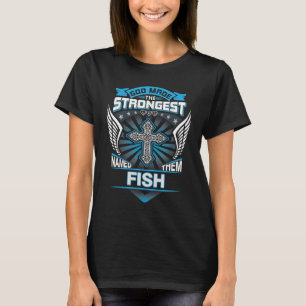 Camiseta Deus Fez Os Mais Fortes E Os Chamou De Peixe