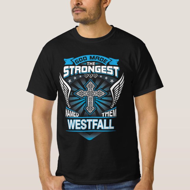 Camiseta Deus Fez Os Mais Fortes E Os Chamou Westfall (Frente)