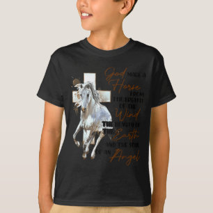 Camiseta Deus Fez Um Cavalo A Partir Do Sopro Do Vento O B