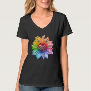 Camiseta Deus Girassol Arco-Íris Diz Que Vocês São AMOR CRI