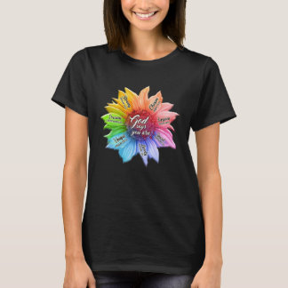 Camiseta Deus Girassol Arco-Íris Diz Que Vocês São AMOR CRI