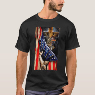 Camiseta Deus Guerreiro Do Cristo Jesus Leão De Judah Cross