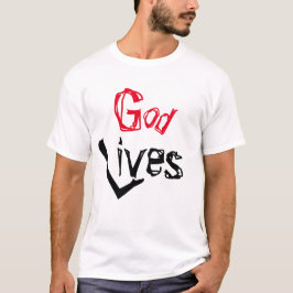 Camiseta Deus Incrível Vive Religião Na moda Inspiradora