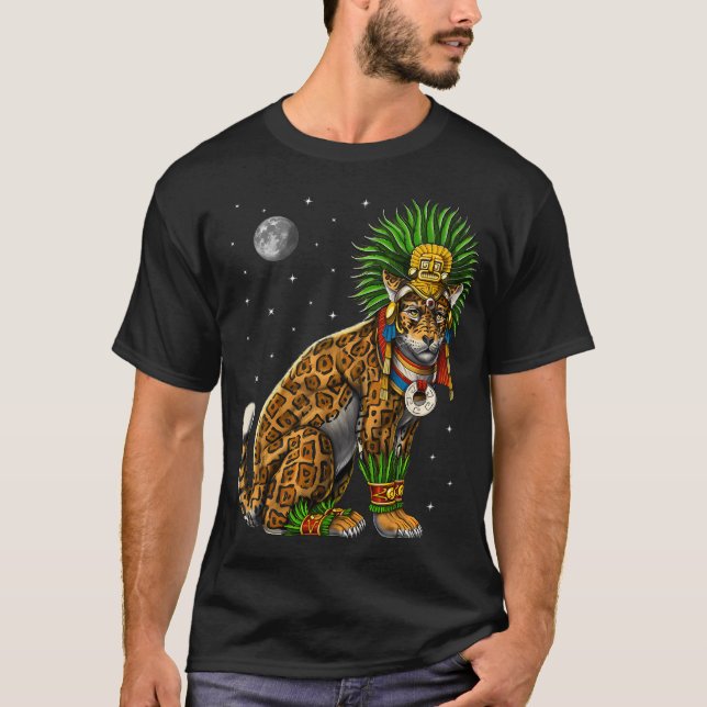 Camiseta Deus Jaguar Asteca (Frente)
