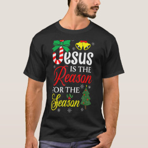 Camiseta Deus Jesus Cristo É A Razão Para O Vaso De Natal