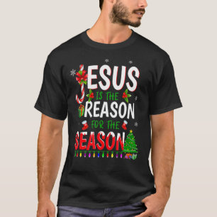Camiseta Deus Jesus Cristo É A Razão Para O Vaso De Natal