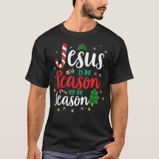 Camiseta Deus Jesus Cristo É A Razão Para O Vaso De Natal
