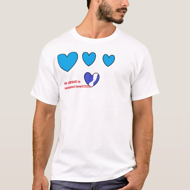 Camiseta DEUS JESUS é amor traduzido (Frente)