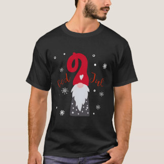 Camiseta Deus Jul Gnomo Tomte Tee Lefse Xmas Gift Papais no