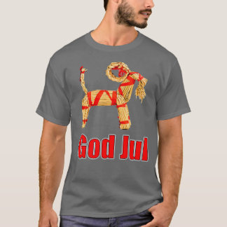 Camiseta Deus Jul Sagrada Sueca Capim Feliz Escândalo De Na