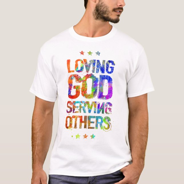 Camiseta Deus Loving que serve outro (Frente)