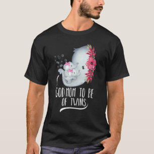 Camiseta Deus Mãe De Gêmeos Gêmeos Bebês Elefante Ba
