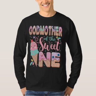 Camiseta Deus Mãe Do primeiro aniversario Doce De Um Sorvet