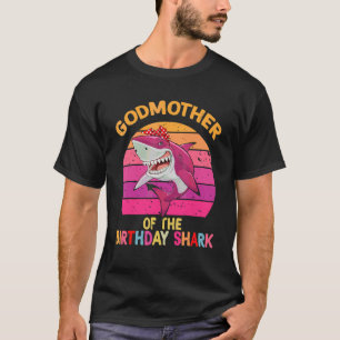 Camiseta Deus Mãe Madrinha Da Vintage Do Tubarão