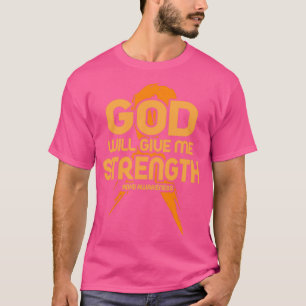 Camiseta Deus me dará força à consciência do ADHD