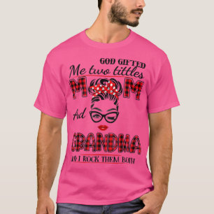 Camiseta Deus me deu dois títulos, mãe e vovó mãe