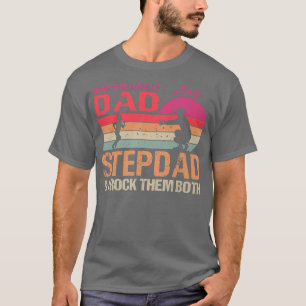 Camiseta Deus Me Deu Dois Títulos Pai E Stepdad Vintage P