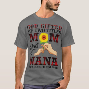 Camiseta Deus Me Deu Duas Telas Mãe E Nana E Eu Rock
