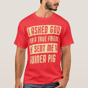 Camiseta Deus Me Enviou Um Porco De Guiné Engraçado