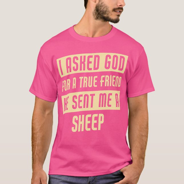 Camiseta Deus Me Enviou Uma Ovelha Engraçada (Frente)