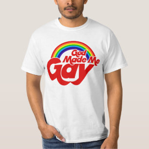 Camiseta Deus me fez Gay Rainbow