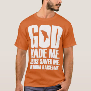 Camiseta Deus Me Fez Jesus Me Salvou Moldávia