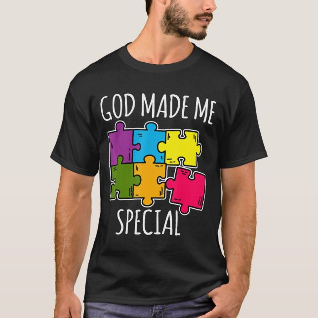 Camiseta Deus Me Fez Uma Consciência Autista Especial (Frente)