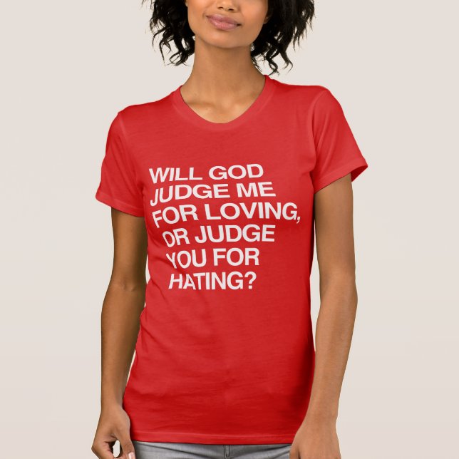 CAMISETA DEUS ME JULGARÁ POR AMAR (Frente)