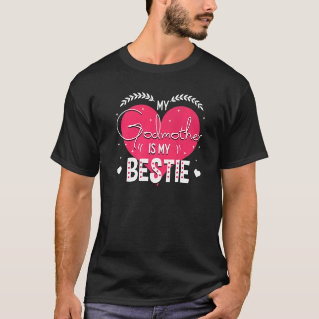 Camiseta Deus, Minha Madrinha É Minha Bestiça De Vida. (Frente)