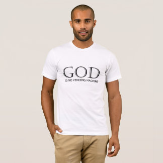 Camiseta "Deus não é máquina de venda" de Michael Crozz