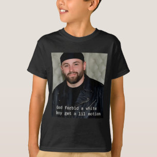 Camiseta Deus-não-quer-que-um-garoto-branco-se-mexa-um-pouc