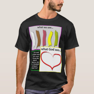 Camiseta Deus não vê cor