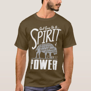 Camiseta Deus Nos Deu Um Espírito De Poder Religioso Fé Buf