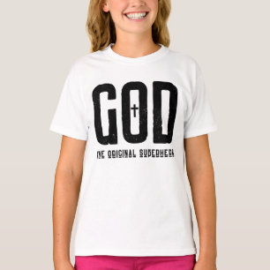 Camiseta Deus, o super-herói original da Rapariga da Cruz B
