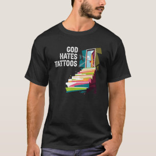 Camiseta Deus Odeia Tatuagens Religião Cristã Crença