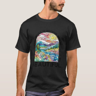 Camiseta Deus pega o que está quebrado e o torna bonito