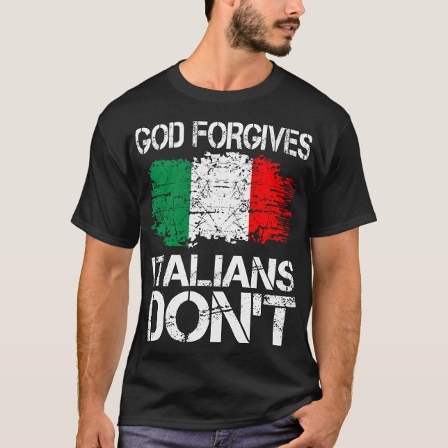 Camiseta Deus Perdoa Italianos Não Dão Presente (Frente)