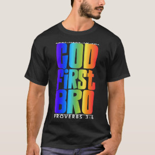 Camiseta Deus Primeiro Irmão Proverbs 36 Colocou Deus Prime