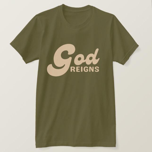 Camiseta Deus reina em ti (Frente do Design)