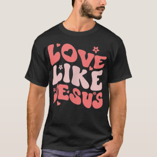 Camiseta Deus Religioso Citação Cristã Ama Como Jesus Insp