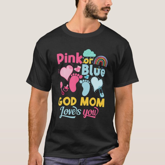 Camiseta Deus Rosa Ou Azul Que A Mãe Te Ama. (Frente)