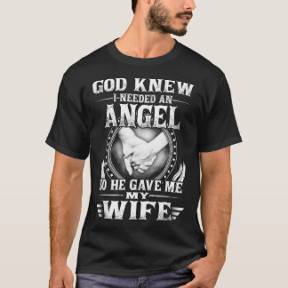 Camiseta Deus sabia que eu precisava de um anjo, então ele 