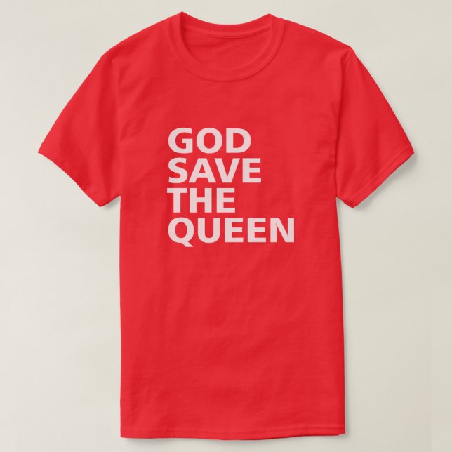 CAMISETA DEUS SALVE A RAINHA (Frente do Design)